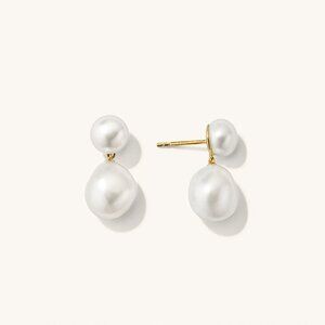 Mejuri Bold Pearl Drop Earrings